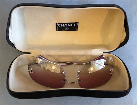 rimless chanel sunglasses|chanel rimless sunglasses vintage.